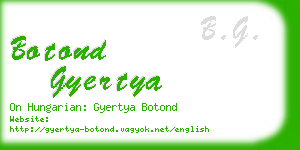 botond gyertya business card